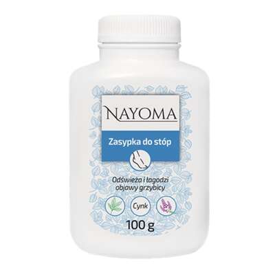 $  Nayoma, Zasypka do stóp, 100g - Długi termin ważności!