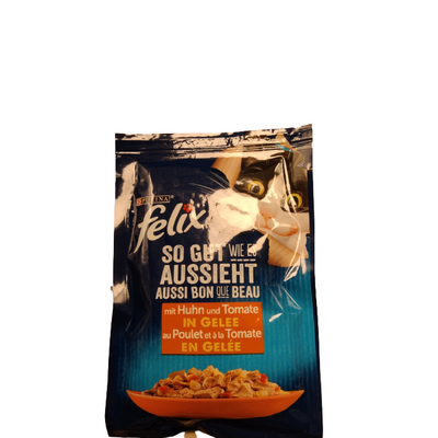 Felix, Karma dla kotów, Kurczak i pomidor, 85g