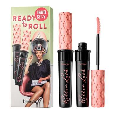 Benefit Ready To Roll Travel Set Zestaw podkręcająco-liftingujący tusz Black, 2x8.5g