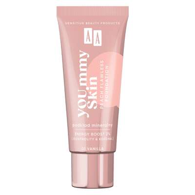 AA YOU.mmy Skin Peach Flawless Podkład mineralny 01 Vanilla, 30ml