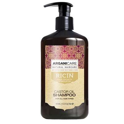 Arganicare Castor Oil Szampon stymulujący porost włosów, 400ml