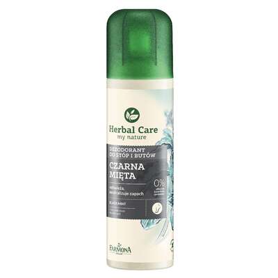 Farmona Herbal Care Czarna Mięta Odświeżający dezodorant do stóp i butów, 150ml
