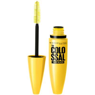 Maybelline Colossal 100% Black Mascara Pogrubiający tusz do rzęs, 10,7 ml