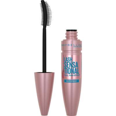 MaybellineLash Sensational Full Fan Effect Wodoodporny tusz do rzęs Black, 9,5 ml