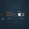 Kabel Ugreen NW112 11278 sieciowy Ethernet RJ45 (żeński) - RJ45 (męski) F/UTP Cat. 6 1 Gbps 0.5m - czarny
