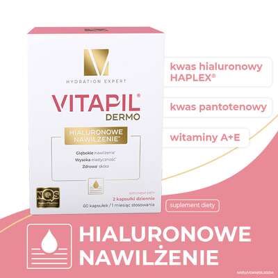 Vitapil Dermo Hialuronowe Nawilżenie, 60 kapsułek