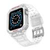 Protect Strap Band opaska z etui do Apple Watch 7 / 6 / 5 / 4 / 3 / 2 / SE (41 / 40 / 38mm) obudowa pancerny pokrowiec na zegarek przezroczysty