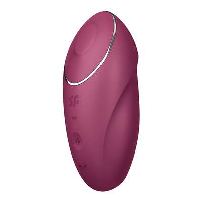 Satisfyer Tap &amp; Climax 1 Wibrator nakładany z funkcją stukania Red