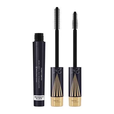Max Factor Masterpiece 2in1 Lash Wow Wydłużający i nadający objętość tusz do rzęs 003 Midnight Black, 7 ml