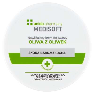 Anida Medisoft Nawilżający krem do twarzy oliwa z oliwek, 100 ml