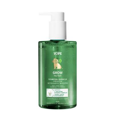 Yope Grow my Hair Szampon-Kuracja przeciw wypadaniu włosów 96%, 300 ml