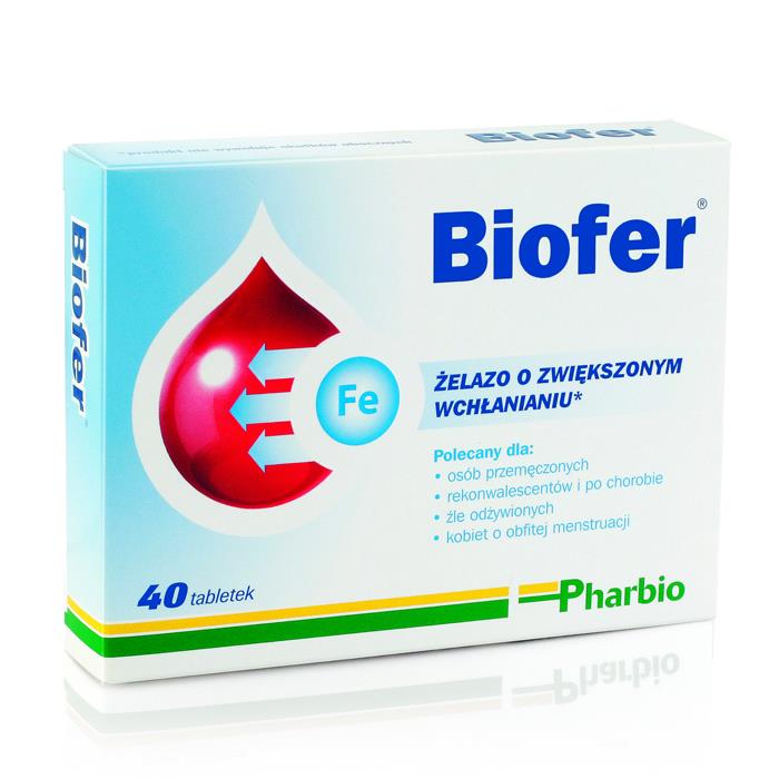 Biofer, 40 tabletek - Długi termin ważności!