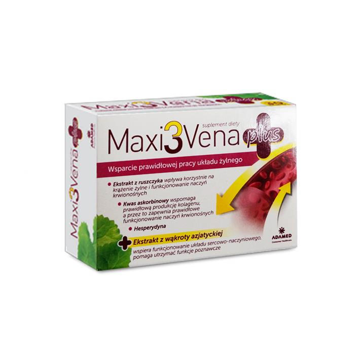 Maxi3Vena Plus 30 kapsułek - Długi termin ważności!