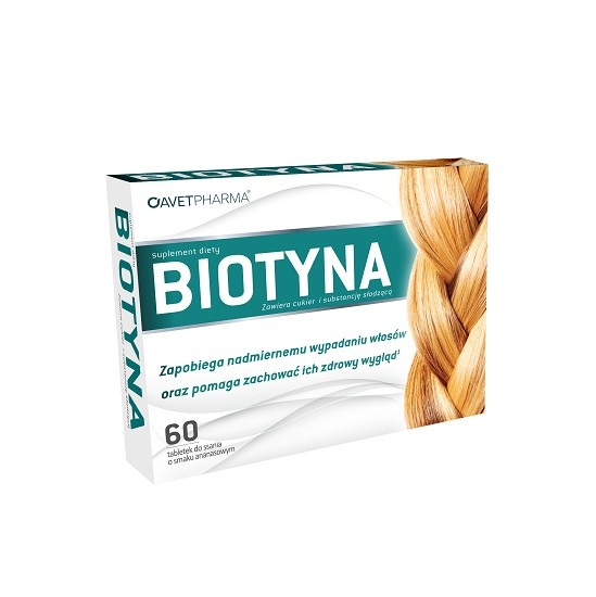 Biotyna 60 tabletek do ssania - Długi termin ważności!