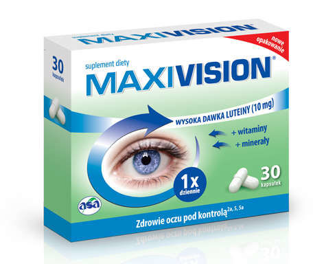 MaxiVision 30 kapsułek - Długi termin ważności!