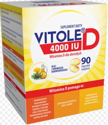 Vitole D 4000 IU 60 kapsułek