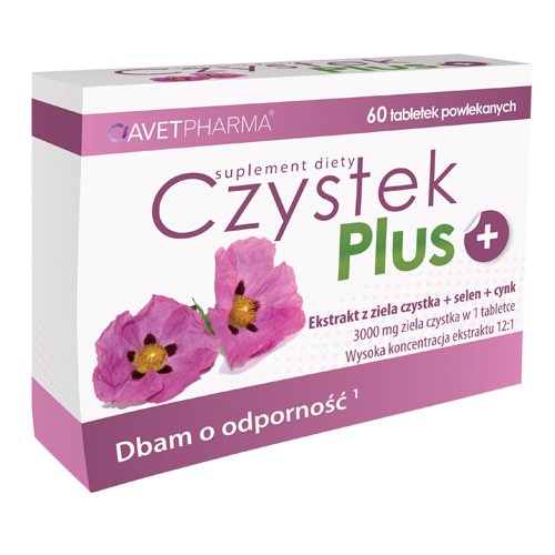 Czystek Plus 60 tabletek - Długi termin ważności!