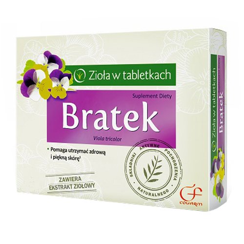 Bratek, 90 tabletek - Długi termin ważności!