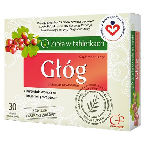 Głóg, 30 tabletek - Długi termin ważności!