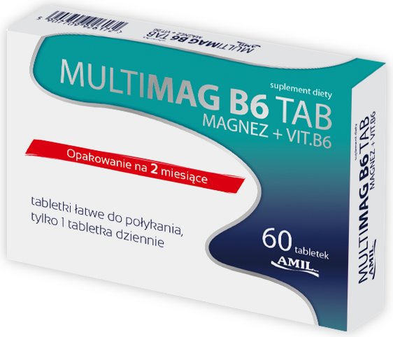 Multimag B6, 60 tabletek - Długi termin ważności!