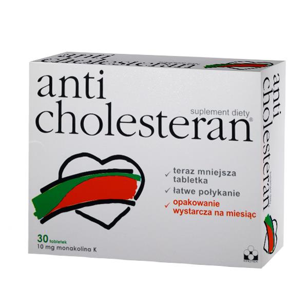 Anticholesteran, 30 tabletek - Długi termin ważności!