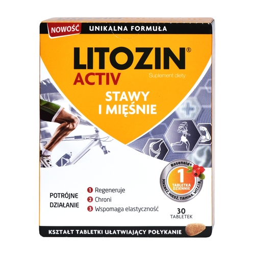 Litozin Activ, 30 tabletek - Długi termin ważności!