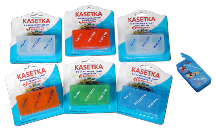 Kasetka do leków dzienna Elena Mini